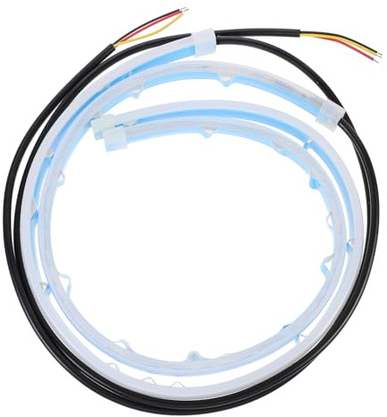 ABOOFAN 2piezas Tira De Luz Led Para Faros Delanteros Tira De Faros Led De Dos Colores Luz De Circulación Diurna Automática Para Coche Para Iluminación Diurna