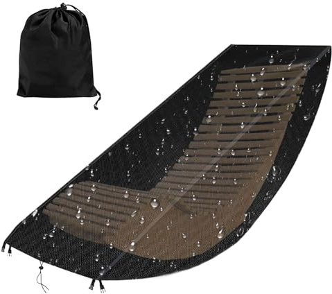 Copertura per sedia a dondolo, protezione impermeabile per sedie a sdraio, tessuto resistente agli strappi, copertura per mobili da esterno, 1 confezione beige, prato 65 x 95 x 155 cm, per e