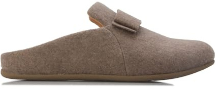 Fitflop Women's Chrissie II Haus e01 Bow Felt Slippers in Grey
