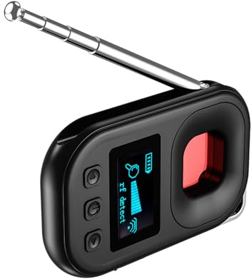 Limtula Detectores de cámara infrarrojos para hotel, escáneres portátiles ocultos, gadget antimiradas, protección de seguridad antiespía