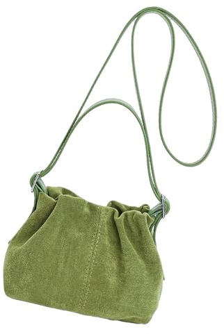 Qcbuegof Bolso de ante sintético para mujer, correa ajustable, asa de transporte superior, bolso de mano de ocio, trabajo, viajes, oficina, bolso de hombro de gamuza