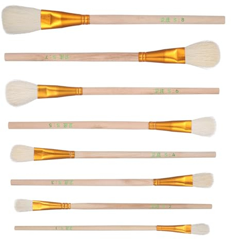 DEARMAMY Ensemble de 8 Pinceaux Pollinisateurs pour Jardinage, Brosses de Pollinisation pour Plantes Succulentes, Arbres Fruitiers et Légumes, Outil Manuel de Pollinisation pour Culture