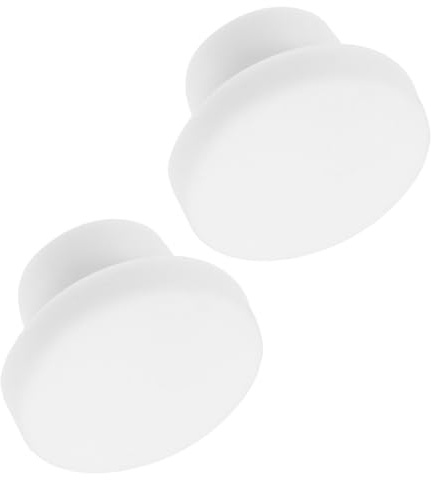 NUOBESTY 2pcs Silicone Bathtub Plug Set, Rubber Tub Stopper with Overflow Drain Cover, 15mm Inner Diameter, Safe for Bath Tubs and ’s Wash Basins