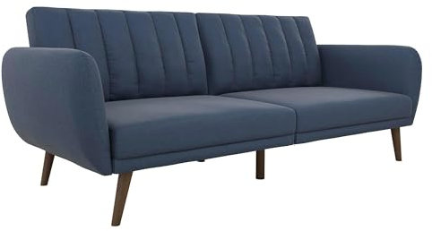 Novogratz Brittany Schlafsofa, Leinen Marineblau