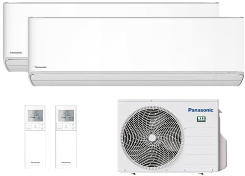 Panasonic Climatiseur Dual Split Etherea, 2 Unités Intérieures de 12000 Btu