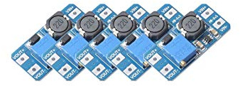 5pcs MT3608 DC-DC Boost Power Converter 2A Adjustable Step Up Voltage Regulator Board Input 2-24V to 5V-28V Output Compatible with Arduino