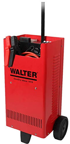WALTER KFZ-Batterieladegerät mit Starthilfe 12 V/24 V, umschaltbar, kraftvoll, Vier Ladestromeinstellungen, Schnellladung durch Ladeschub, Nennleistung von 750 W, zuverlässige Ladung und Starthilfe
