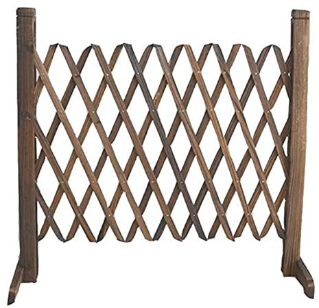 recinzione giardino Pannelli reticolari per esterno, Espandibile Giardino del patio Recinto della privacy, Legno massiccio Steccato portatile con pannelli a traliccio, 50cm/70cm/90cm/120cm di altezza