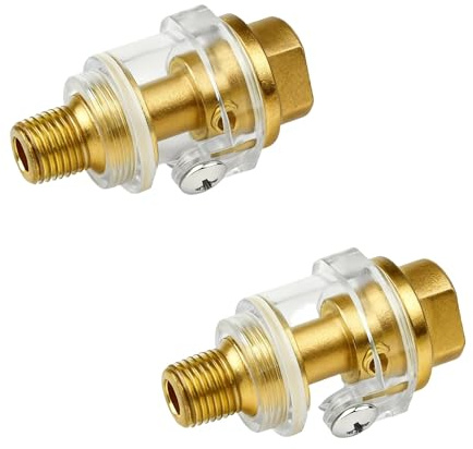 SRJQXH 2 Stück 1/4 Gewinde Pneumatisches Zubehör, Mini Druckluft Öler Öler | für Druckluftwerkzeuge, Beständig Gegen Hohe und Niedrige Temperaturen, Geeignet für Alle Arten von Druckluftwerkzeugen
