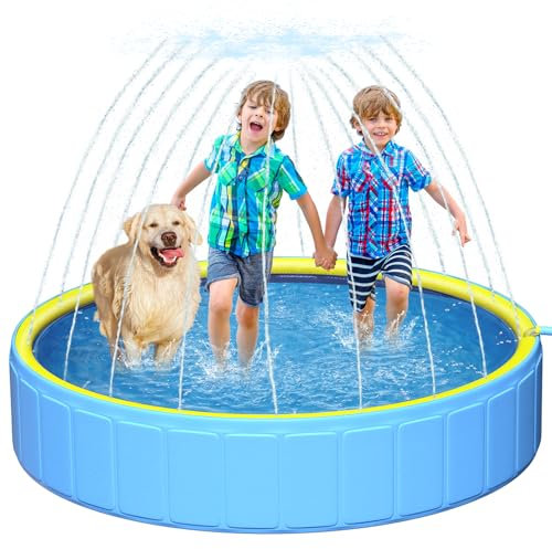 Hundepool für große Hunde, Faltbarer Pool für Hunde, Katzen und Kinder