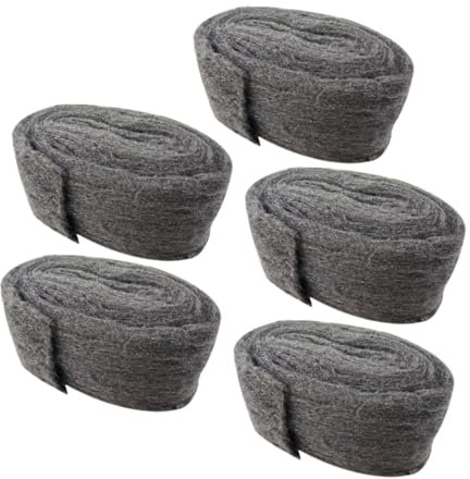 Mobestech 5pièces Acier Fil De Laine Barrière Pour Combler Les Troux De Souris Filler De Trou Acier Pour Murs Et Ventilation De Garage