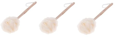 Baluue 3stücke Exfolierende Rückenschrubber Mit Langem Griff Loofah Duschbürste Für Sanftes Peeling Für Und Einfach Zu Reinigen Handhaben