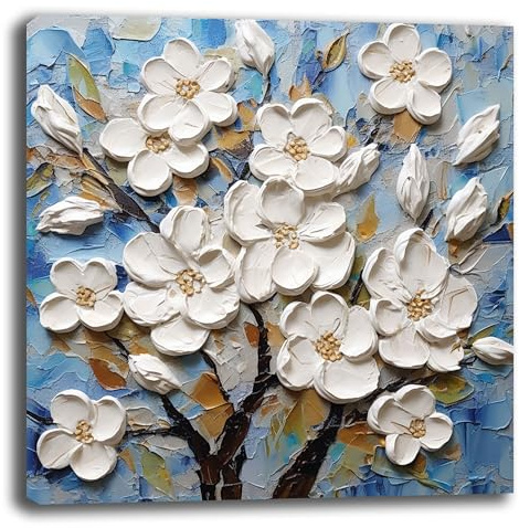 Quadro Moderno QUADRATO Camera da letto ALBERO della VITA Astratto Quadri moderni soggiorno da Parete XXL grande Stampa su tela Canvas Decorazione Murale muro (2, 50x50 cm, Canvas intelaiato)