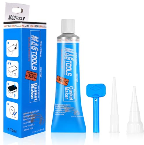 flintronic Pate a Joint Moteur, 70ml Mastic en Silicone Haute température,Joint Silicone d'étanchéité de Service du Moteur Automobile,Silicone Résistant à Haute Température de -60°C to 300°C