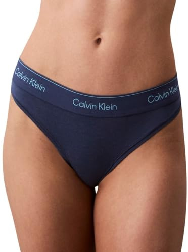 Calvin Klein damstringtrosa LV00QF8518 stringtrosa, blå (mörk denim), XL, Blå (mörk denim), XL