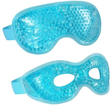 Beavorty 2 Stück Wiederverwendbare Augen Eisbeutel Kühlende Augenpads Für Augenermüdung Leichtes Hautfreundliches Material Für Zuhause Büro Und Outdoor
