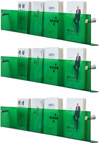 XDRGOOIUY Zeitungsständer, Zeitschriftenständer, 3er-Pack, durchsichtiger Zeitschriftenständer aus Acryl, zur Wandmontage, Literatur-Broschürenhalter zur Anzeige von Dateien, Katalogen, Zeitungen-