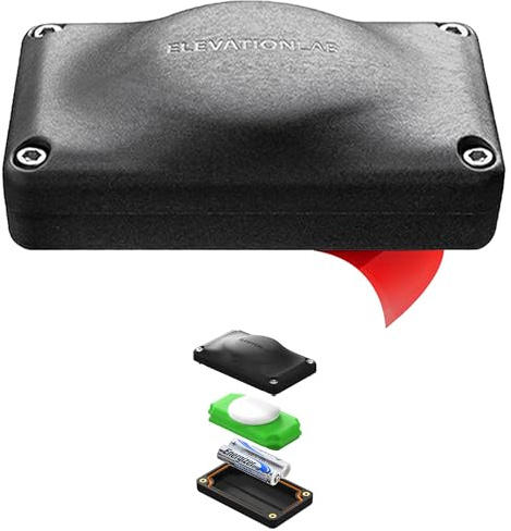 Elevation Lab AirTag Batterie longue durée de 5 ans – Support adhésif | Utilise des piles AAA – 5 fois plus de capacité que le CR2032 | | Ultra compacte, étanche, pile de rechange CR2032 TimeCapsule