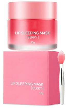 Lip Mask Overnight - Lip Sleeping Mask - Moisturizing Lip Sleep Mask Overnight for Dry Chapped Peeling Cracked Lips - Day and Night Lip Balm Lip Moisturiser for Lip Repair Lip Care
