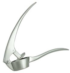 Brandani 51389 SPREMI AGLIO ELEGANCE, CHAMPAGNE SATINATO, LEGA DI ZINCO, cm 17