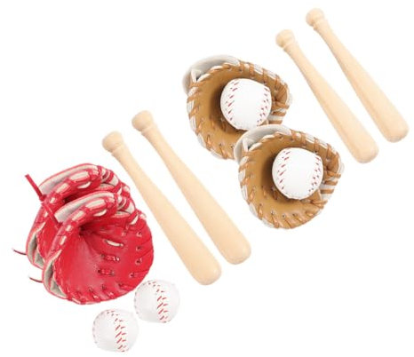 IMIKEYA Miniatur Baseball Für Puppenhaus-Dekoration Miniatur-sportspielzeug Für Rollenspiele Und Sammler Vielseitig Einsetzbar Als Foto-requisit Oder