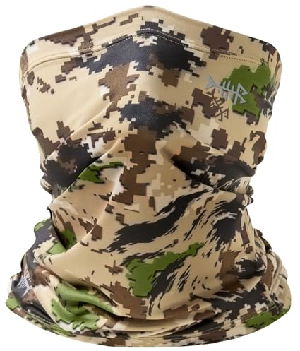 Bassdash Cache-cou multifonction, bandeau bandana, foulard, masque facial UPF 50 +, protection UV multifonction, écharpe magique, bandeau élastique pour l'équitation, la moto, la randonnée, la pêche