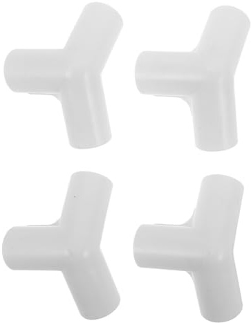 GETAJGHSD 4 Stücke Laufstall Ersatzteile Baby Zaun 3-Wege-winkelstücke Kunststoff-winkelstücke Für Kinder Spielen Hof Verwenden Beige