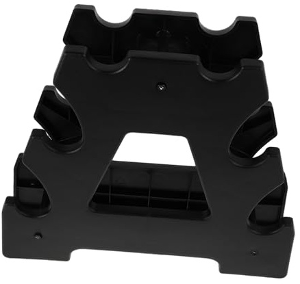 TOYZFRIENDY Porta Manubri Multifunzionale in Plastica Nera Design Elegante e Semplice per Attrezzi Fitness da Casa Facile Accesso e Supporto Robusto