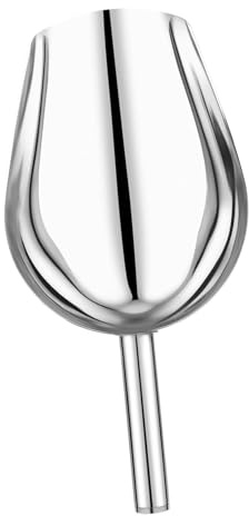 DOITOOL Edelstahl Eisportionierer Schaufel Multifunktional für Eiswürfel Mehl Reis Nüsse Candy Buffet Küchenschaufel für Haushalt und Gastronomie