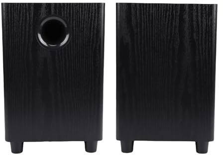 Plyisty Passiv Subwoofer 6,5 Tum 100W Hemmabiohögtalare, Djupbasljudsystem för Stereoförstärkaremottagare, MDF Träfinish