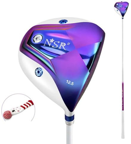 #1 Wood Golf Driver 12.5 degree loft Golf Clubs Women Right Handed Titanium Alloy Head Fairways Wood Pole Graphite Shaft with Headcover (#1 wood)