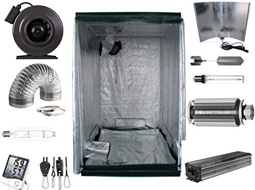 Nito GmbH Growbox Komplettset 140 x 140 x 200 cm NDL MH CMH LED 600 W (1000 W NDL PRO)