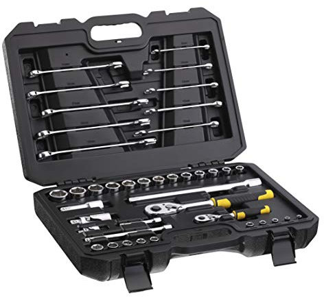Stanley STMT82832-1 Coffret de Douilles ¼’’ Clés Mixtes - Jeu de 41 Pièces