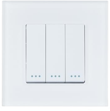 LEDKIA LIGHTING Va-et-Vient Triple avec Cadre PC Modern Noir