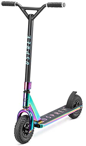 Osprey | Dirt Scooter for Adults and Beginners, Street Stunt Scooter with Chunky Road Tyre Off Road All Terrain Pneumatic Tires, Multiple Colours