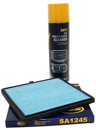 MANNOL SA1245 Filtre d'habitacle + nettoyant pour climatisation 520 ml