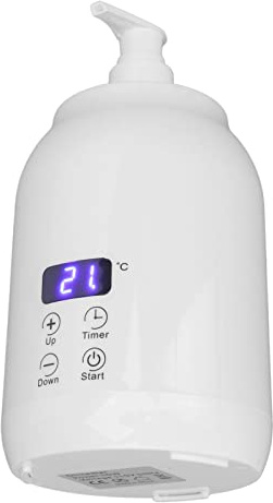 Massageöl Wärmer, Massageöl Erwärmer, Einzelflaschenölerhitzer, Massageölflaschenerhitzer, Touch-Steuerung Massageöl Wärmer Gerät für Cremes (EU-Stecker)