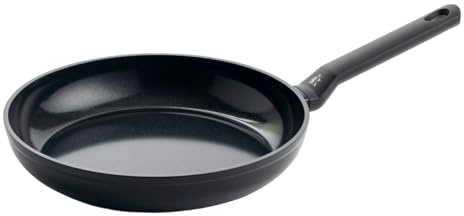 BK Easy Ceramic Keramische Antihaft-Bratpfanne 28 cm, PFAS-frei, für alle Herdarten einschließlich Induktion geeignet, Backofenfest bis 160˚C, Bleiben-Cool-Griff, Spülmaschinenfest, Schwarz