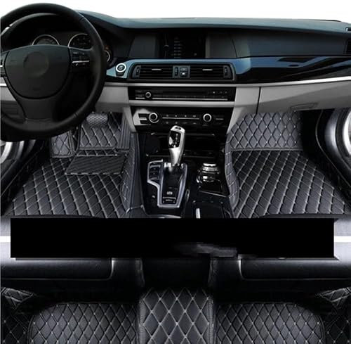 MYVPRO Auto-Fußmatte Auto Fußmatten Für Škoda Für Octavia NX Für MK4 2020 2021 2022 2023 5 Sitz Liftback Anti-schmutz Pad Leder Matte Teppiche Teppich Gummimatten Auto (Farbe : LHD Black Beige)