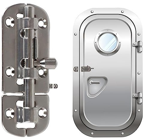 Lambo Marina - Serratura per porta barca, universale, non necessita di foratura, accessorio universale per barche