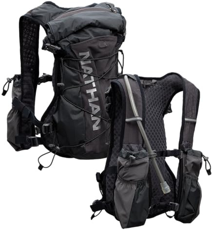 Nathan TrailMix Women's Running Vest/Hydration Pack. 12L (12 Liters) | 2L Bladder Included (2 liters). Zipper, Pockets.