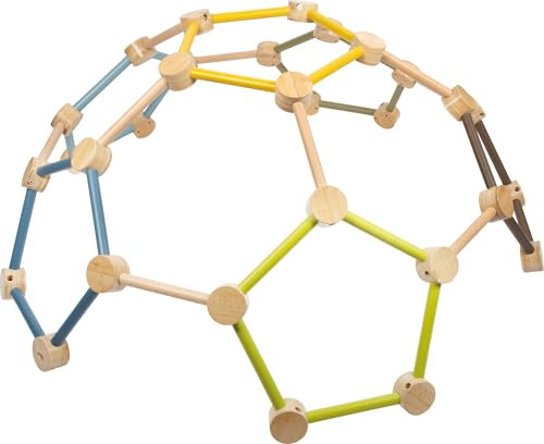 Small Foot Kletterkuppel „Adventure“, vielseitiges Klettergerüst aus robustem Holz, für Kinder ab 2 Jahren, 12487