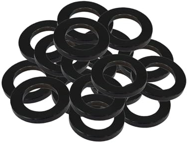 RISON-Titanium Titan Unterlegscheibe Grade 5 M5, 10 Stück Flach Sicherungsscheiben DIN125, Karosseriescheiben Dichtung Beilagscheiben Metallscheiben für Schrauben Muttern Gewindestange