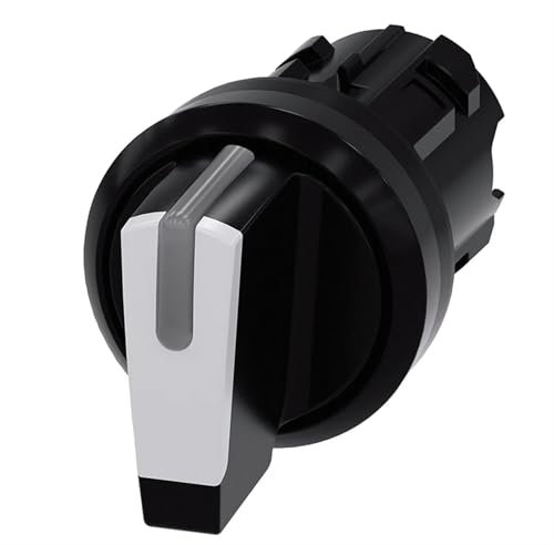 3SU1002-2BM60-0AA0 Interruttore a levetta Interruttore a levetta, illuminato, 22 mm, circolare in plastica, bianco, interruttore rotante, corto, 3 posizioni di commutazione I>O