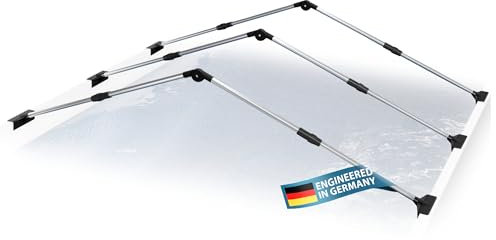 Protezione da pioggia e sporco S - Sistema in alluminio per piscine fuori terra ovali e rettangolari, facile da installare e usare