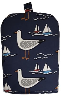 CUSHIONS2U Gull Seagull Boats seaside nautical Cafetière Cosy