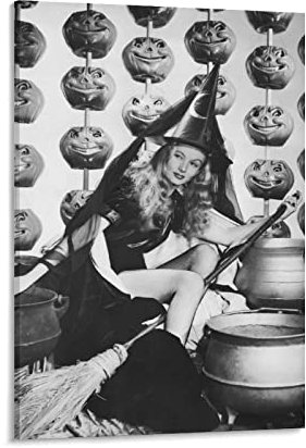 HSYIFF Foto Auf Leinwand Senza Cornice 30 * 50cm Attrici di palcoscenico Veronica Lake Retro Poster Canvas Wall Art Pictures for Bedroom Wall Art Gifts Decor
