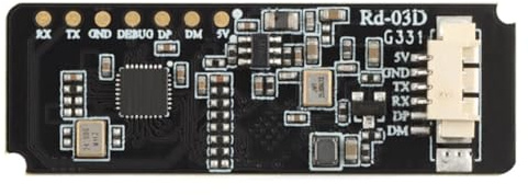 Gokelomg -03D Módulo de radar 24G Para localizar y rastrear trayectorias de movimiento humano con múltiples objetivos, antena PCB integrada, duradero, fácil de usar