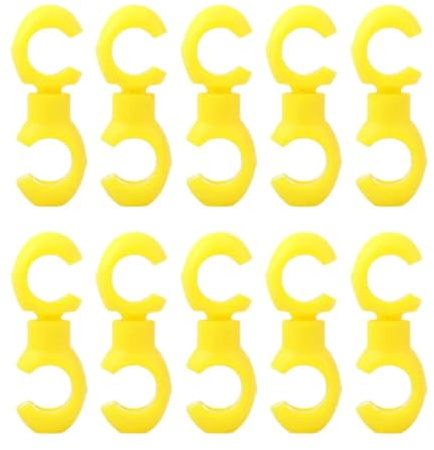 Jiuvaso 10 fermacavi per bici, clip professionali per cavi freno bici facili da installare, cavi freno bicicletta, per bici da strada, ciclismo, Giallo