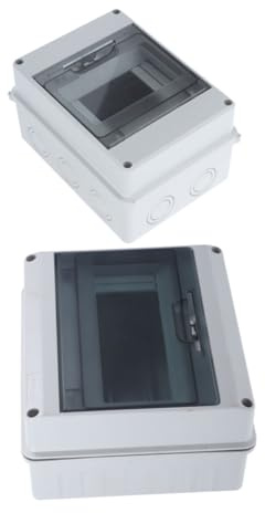 Cabilock 2 Pezzi Scatola Protezione Distribuzione con Trasparente e Montaggio Parete per Interruttori Miniatura Uso Ed